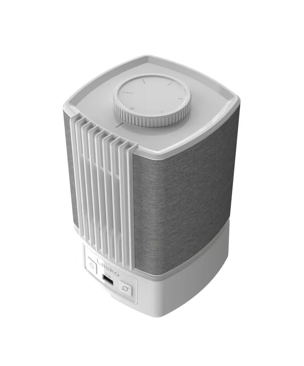 Slumber Breeze 8.3 in. 2-in-1 Oscillating White Personal Fan with 5 White Noise Profiles