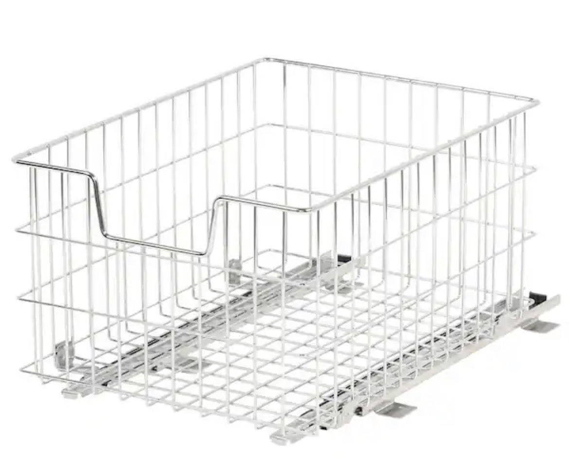 13 in. W x 17.75 in. D x 11 in. H Steel Wire in Cabinet Pull-Out Wire Basket