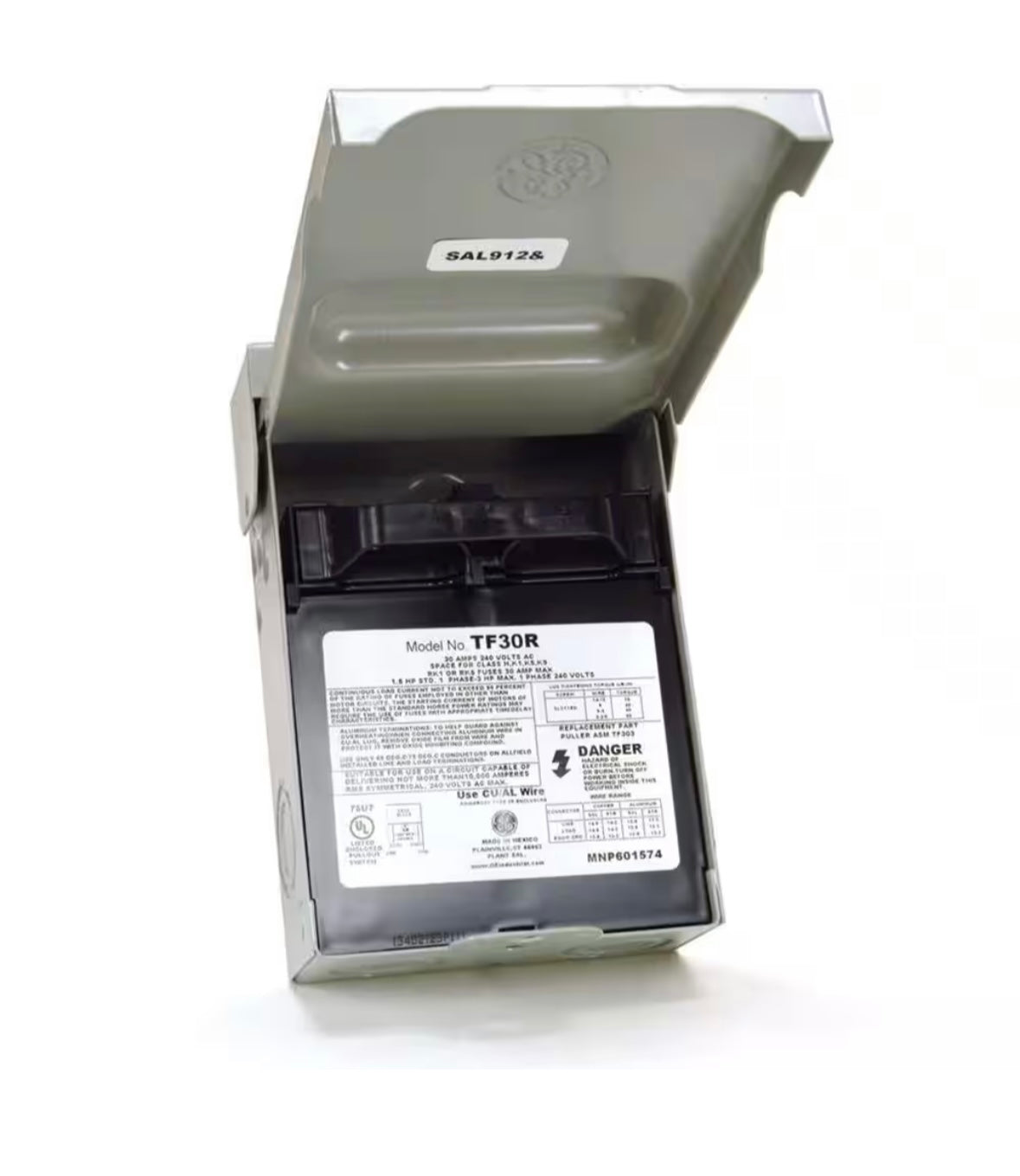 30-Amp 120/240-Volt Fused AC Disconnect