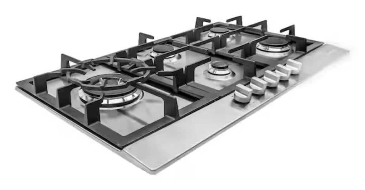 30 in. 5 Burners Gas Cooktop Stove Top 12250 BTU Built-in LPG/NG Convertible