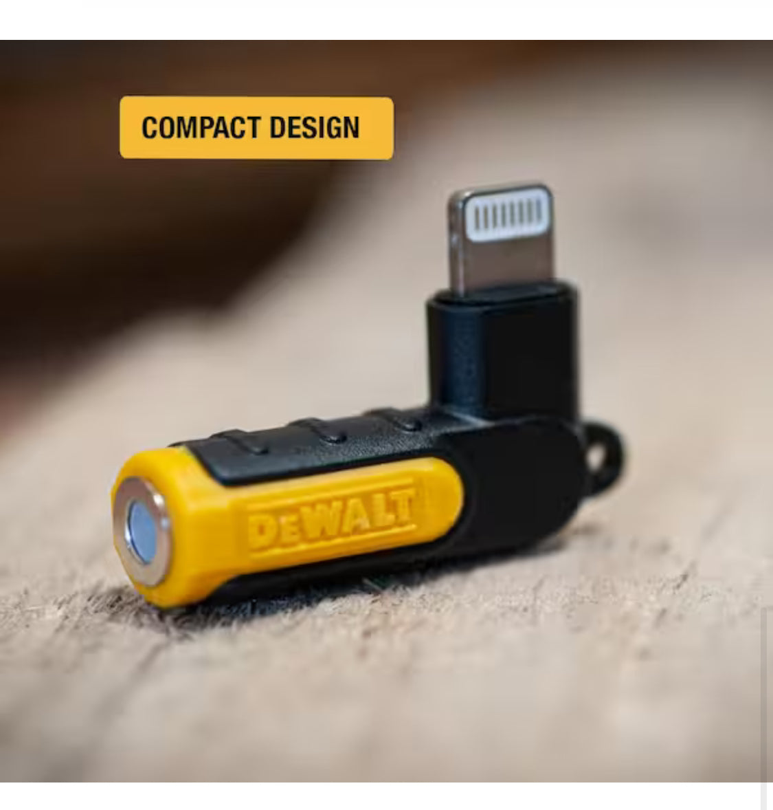 90° Audio Adapter for Lightning