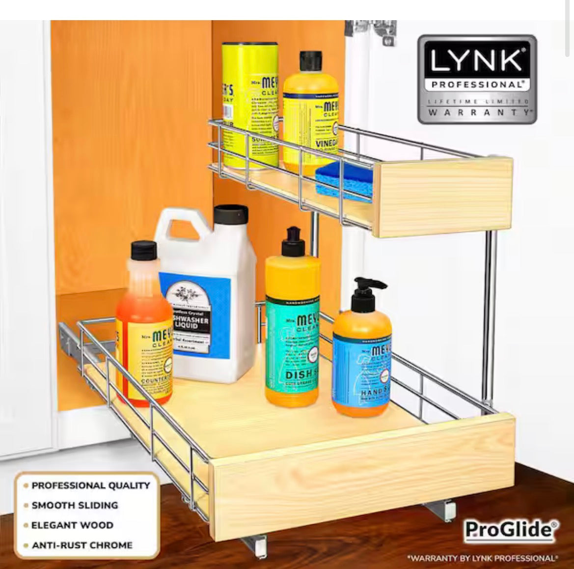 SELECT Slide Out Under Sink Cabinet Organizer - Slide Out Drawers for Kitchen Cabinets - 11.5 in. x 18 in.