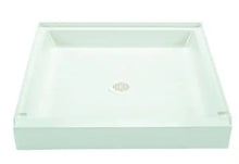 Load image into Gallery viewer, 36 x 36 Alcove Shower Pan Base with Center Drain in White
