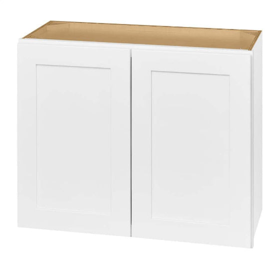 Avondale 30 in. W x 12 in. D x 24 in. H Ready to Assemble Plywood Shaker Wall Bridge Kitchen Cabinet in Alpine White