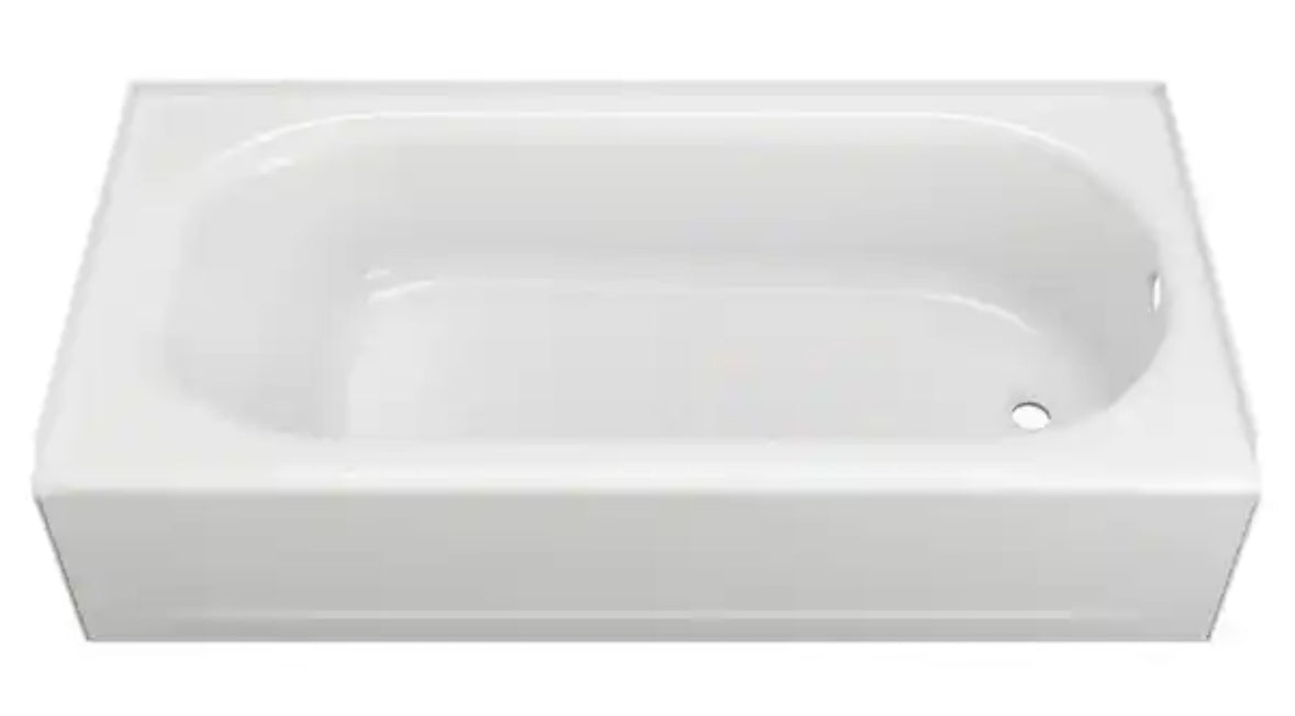 Princeton 60 in. x 30 in. Americast Apron-Front Bathtub with Right Hand Drain
