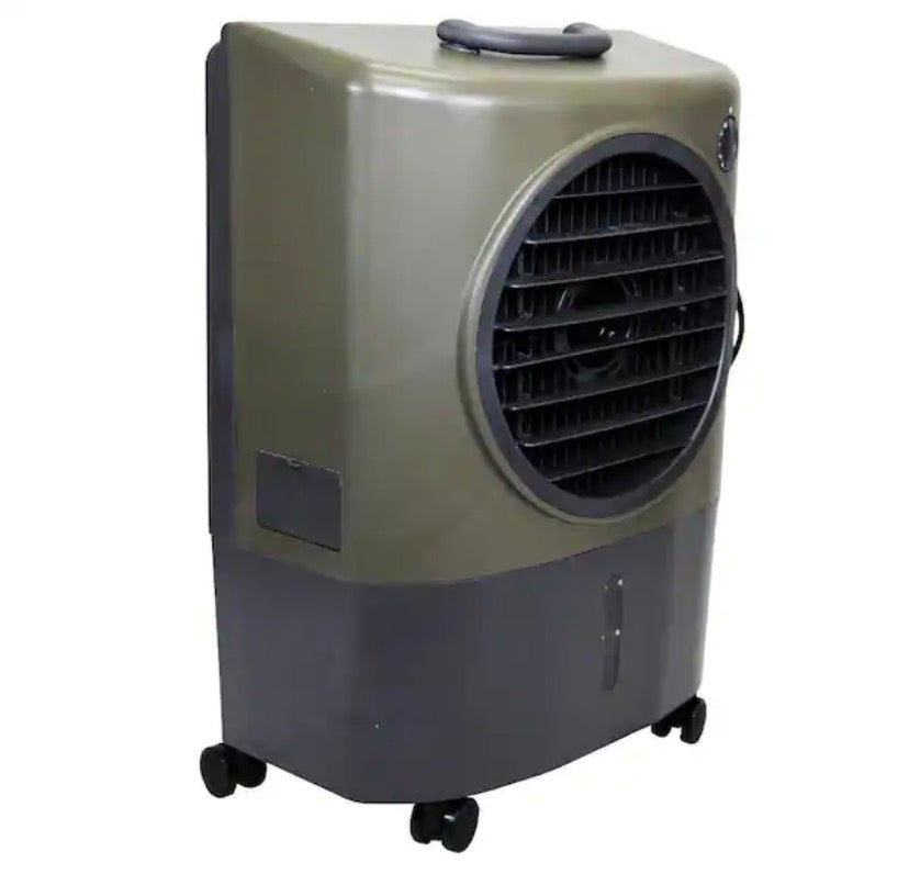 1,300 CFM 2-Speed Portable Evaporative Cooler (Swamp Cooler) For 500 Sq Ft in Green