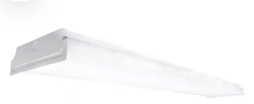 4 ft. 5600 Lumens Square Lens Integrated LED White Wrap Light, 4000K (2-Light)