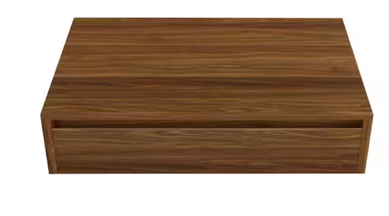 Avancer 36 in. Wall-Mounted Bathroom Vanity Cabinet without Top in Brown Oak