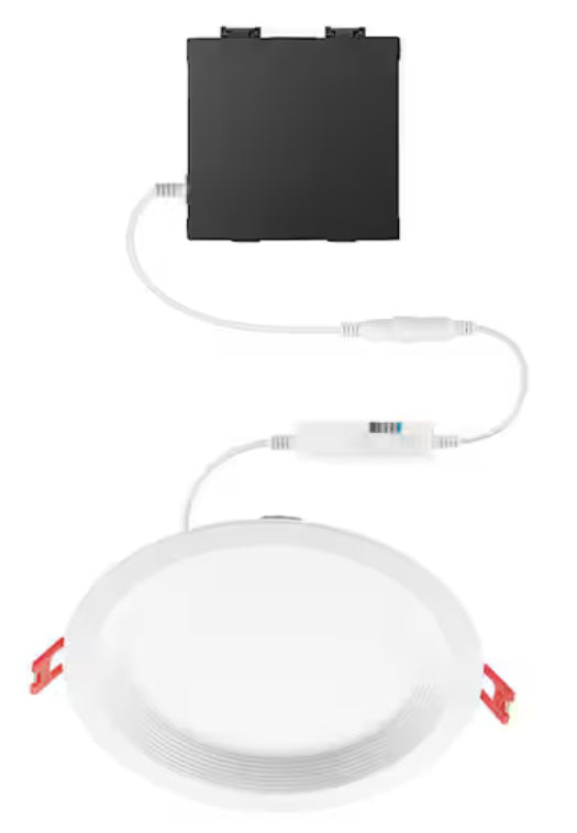Premium Series 6 in. LED, 2-Level Lumen Select, Baffle Canless Recessed Light, Adjustable CCT