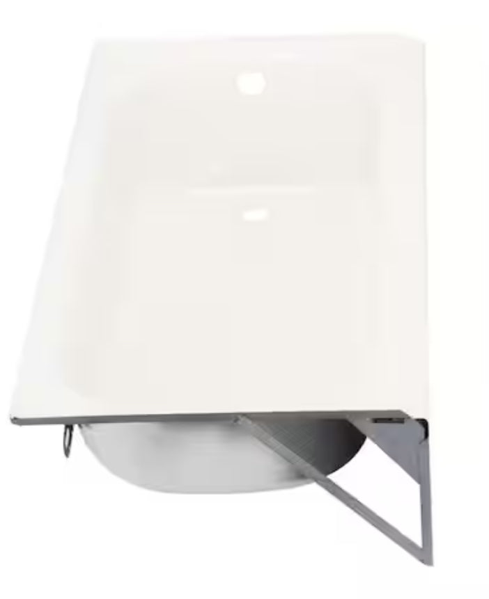 Aloha 60 in. Right Drain Rectangular Alcove Soaking Bathtub in White