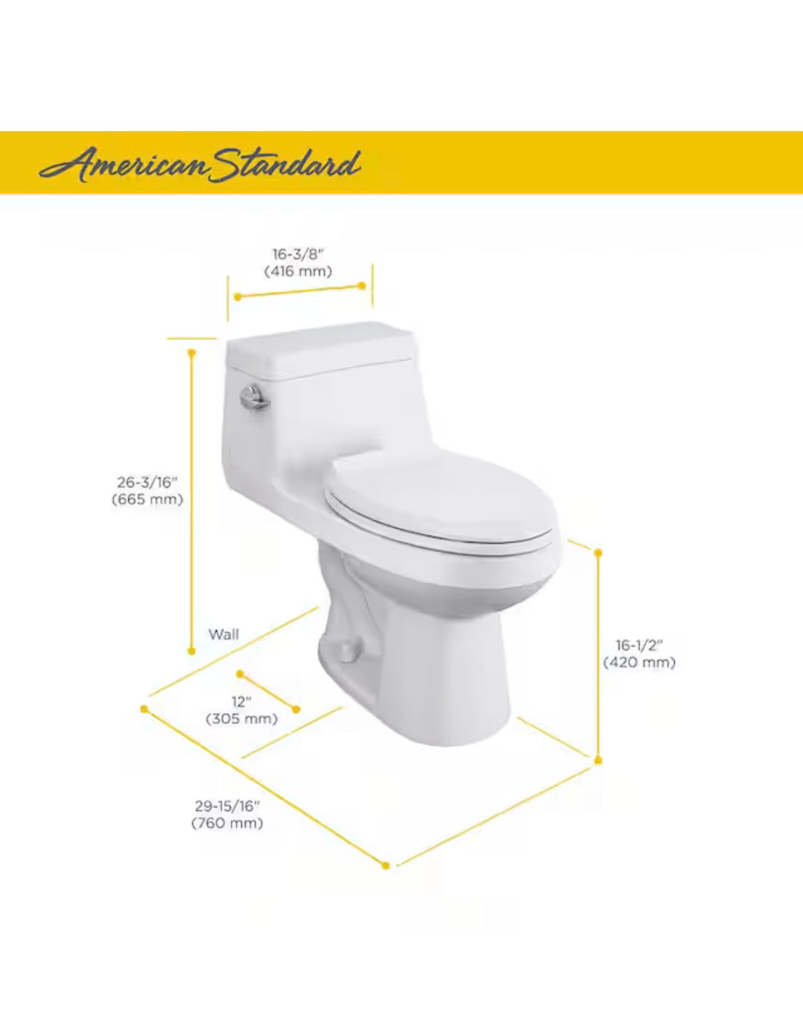 Colony 1-Piece 1.28 GPF Single Flush Elongated Toilet in White Seat Included