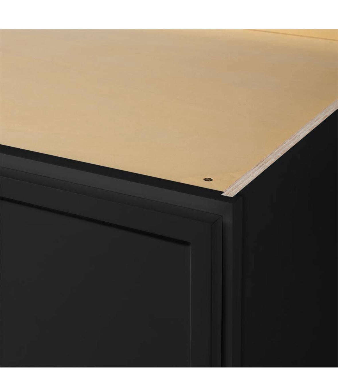 Leyton 36 in. W x 24 in. D x 12 in. H Ready to Assemble Plywood Slim Shaker Wall Bridge Kitchen Cabinet in Raven Black