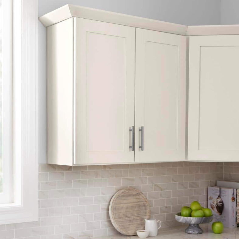 Avondale 36 in. W x 12 in. D x 36 in. H Ready to Assemble Plywood Shaker Wall Kitchen Cabinet in Antique White