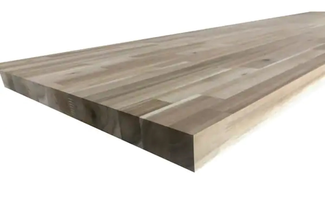 10ft L x 25” D x 1.5” H Unfinished Acacia Butcher Block