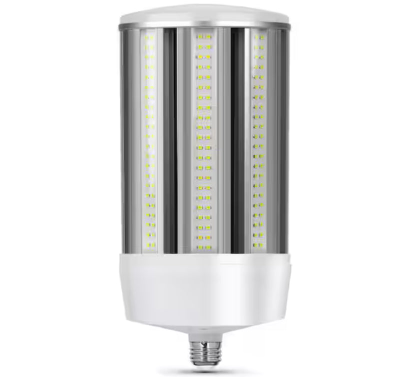 1000-Watt Equivalent Corn Cob E26 with E39 Mogul Adapter High Lumen HID Utility LED Light Bulb Daylight (5000K)