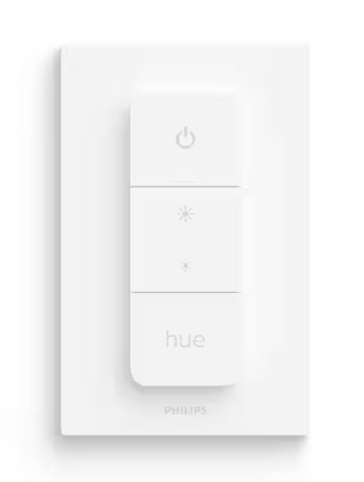 Smart Dimmer Switch for Hue Lights, White, Works with Alexa and Google Assistant (1-Pack)