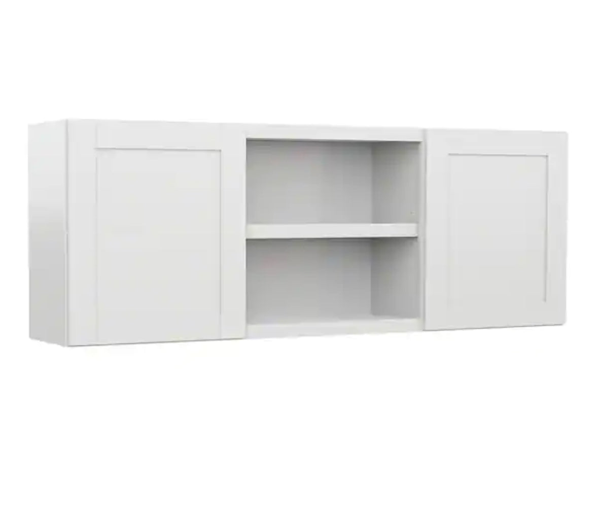 Verona White Shaker Stock Ready to Assemble Wall Kitchen Laundry Cabinet wth Soft Close 60 in. x 23 in. x 12 in