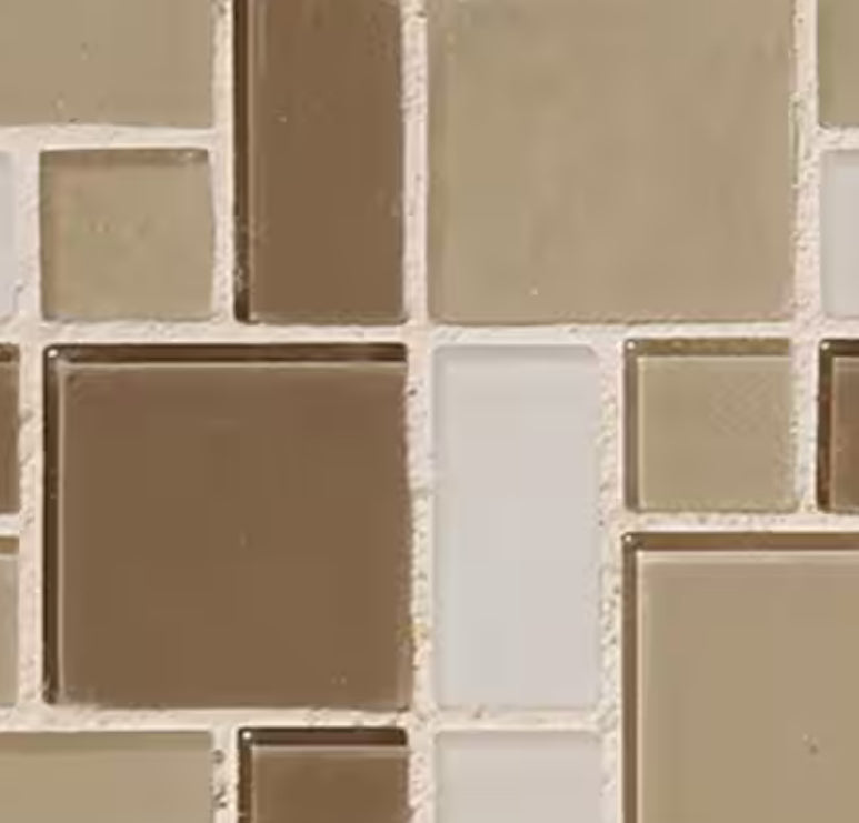 Tuscany Grand Hinged 36 in. x 60 in. x 80 in. Right Drain Alcove Shower Kit in Brown Sugar