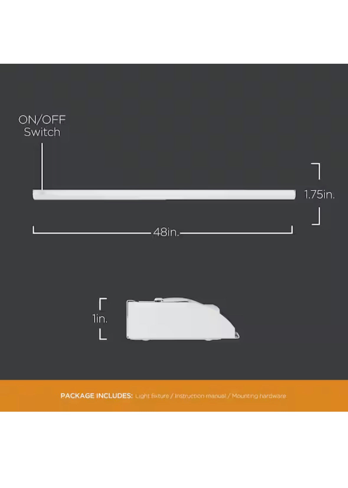 ProWire Direct Wire 48 in. LED White Under Cabinet Light