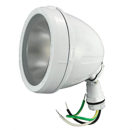14-Watt Hardwired White LED Landscape Flood Light Metal Spot Light, 1100 Lumens