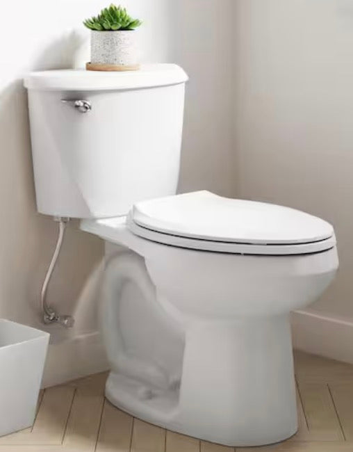 Reliant 12 in. Rough In 2-Piece 1.28 GPF Single Flush Elongated Toilet with Slow Close Seat in White
