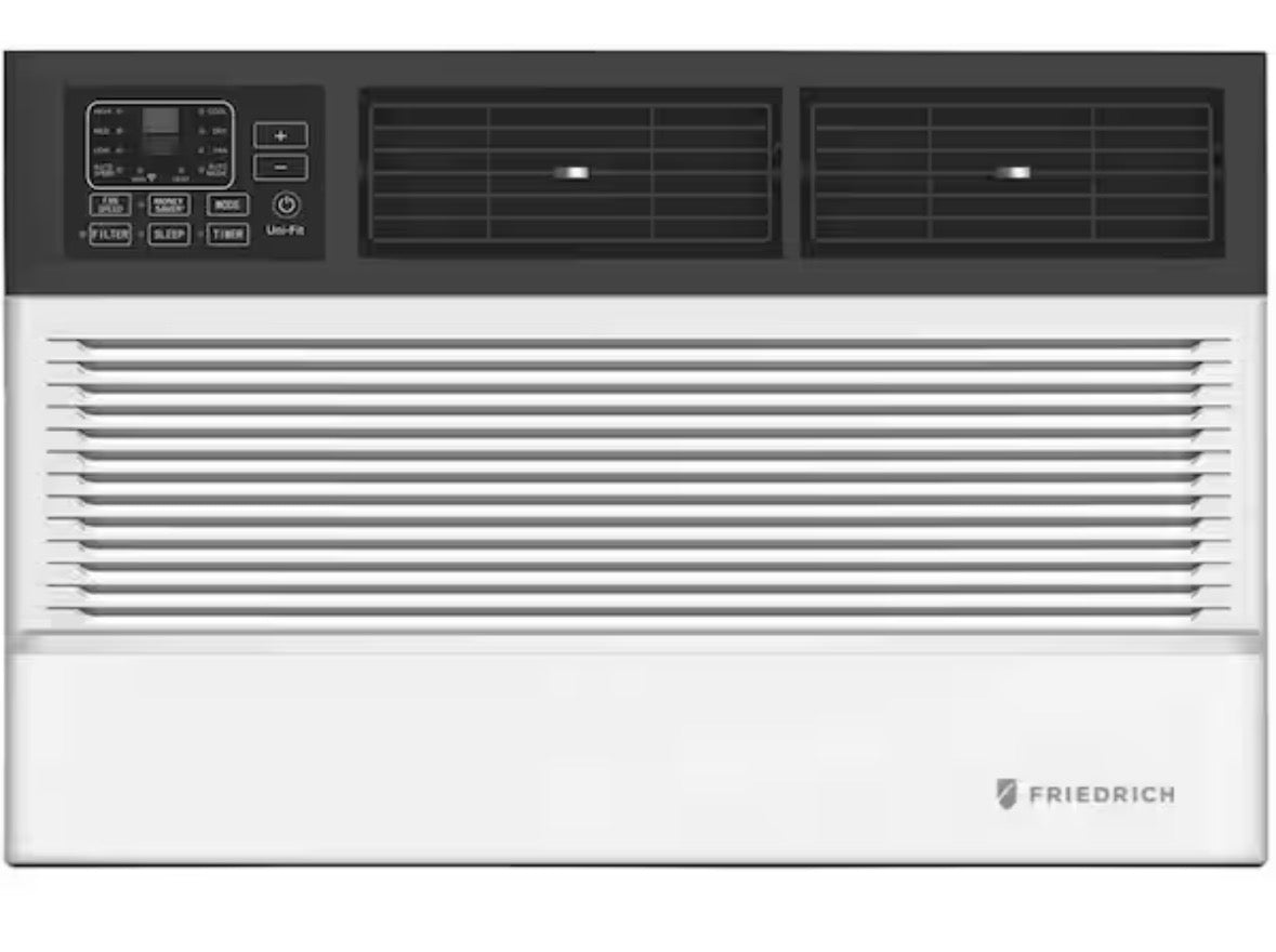 Uni-Fit 10,000 BTU (DOE) 230 Volts Wall Air Conditioner Heats and Cools 450 Sq. Ft. with Remote and Wi-Fi Enabled