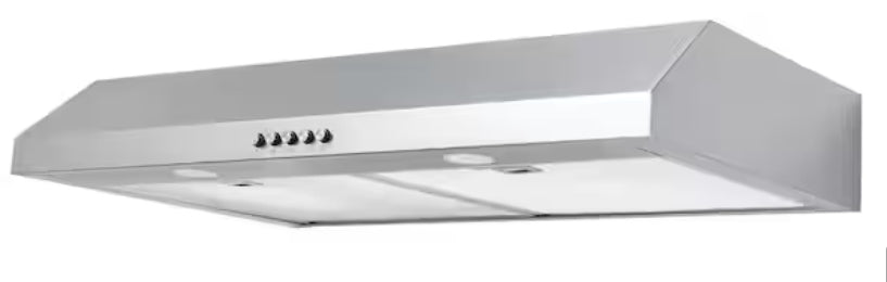 Caprelo 30 in. 320 CFM Convertible Under Cabinet Range Hood in Stainless Steel with LED Lighting and Charcoal Filter