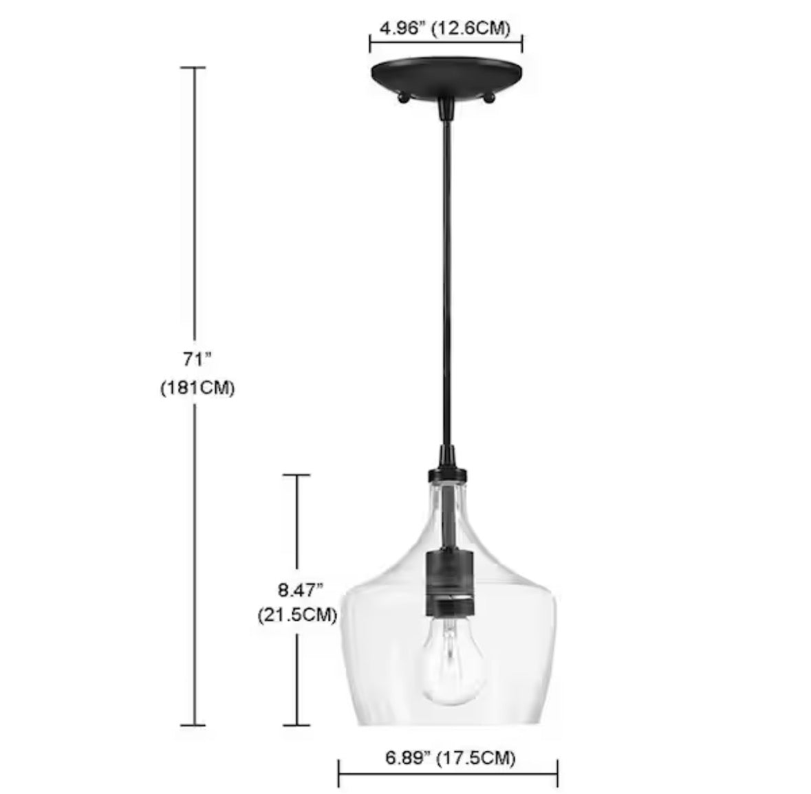 3-Pack 1-light Dark Bronze Mini Pendant Light