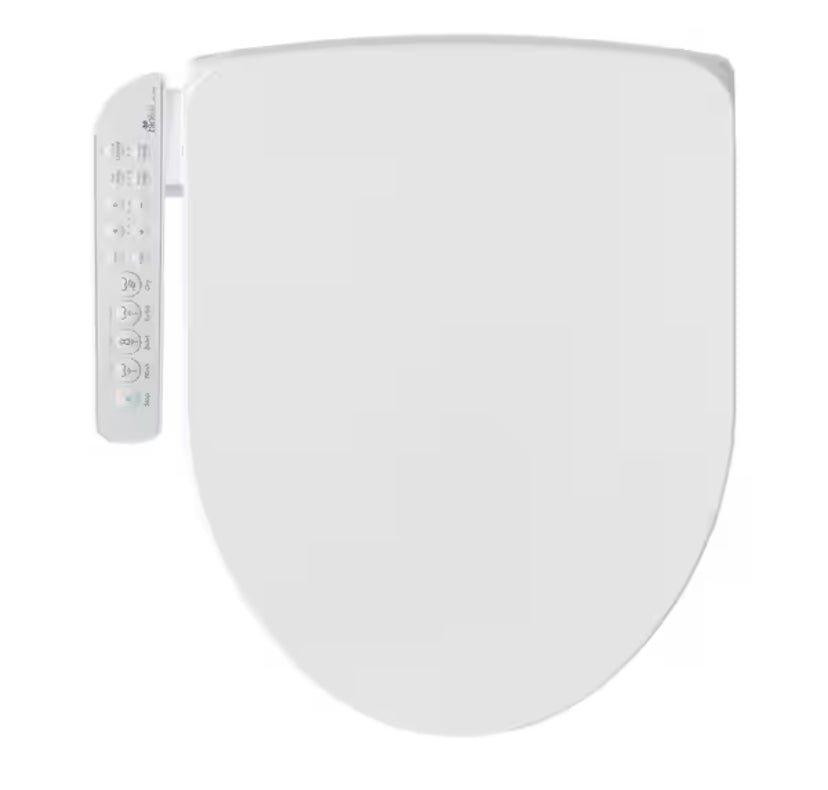 HD-7000 Electric Bidet Seat for Elongated Toilets in White with Fusion Heating Technology