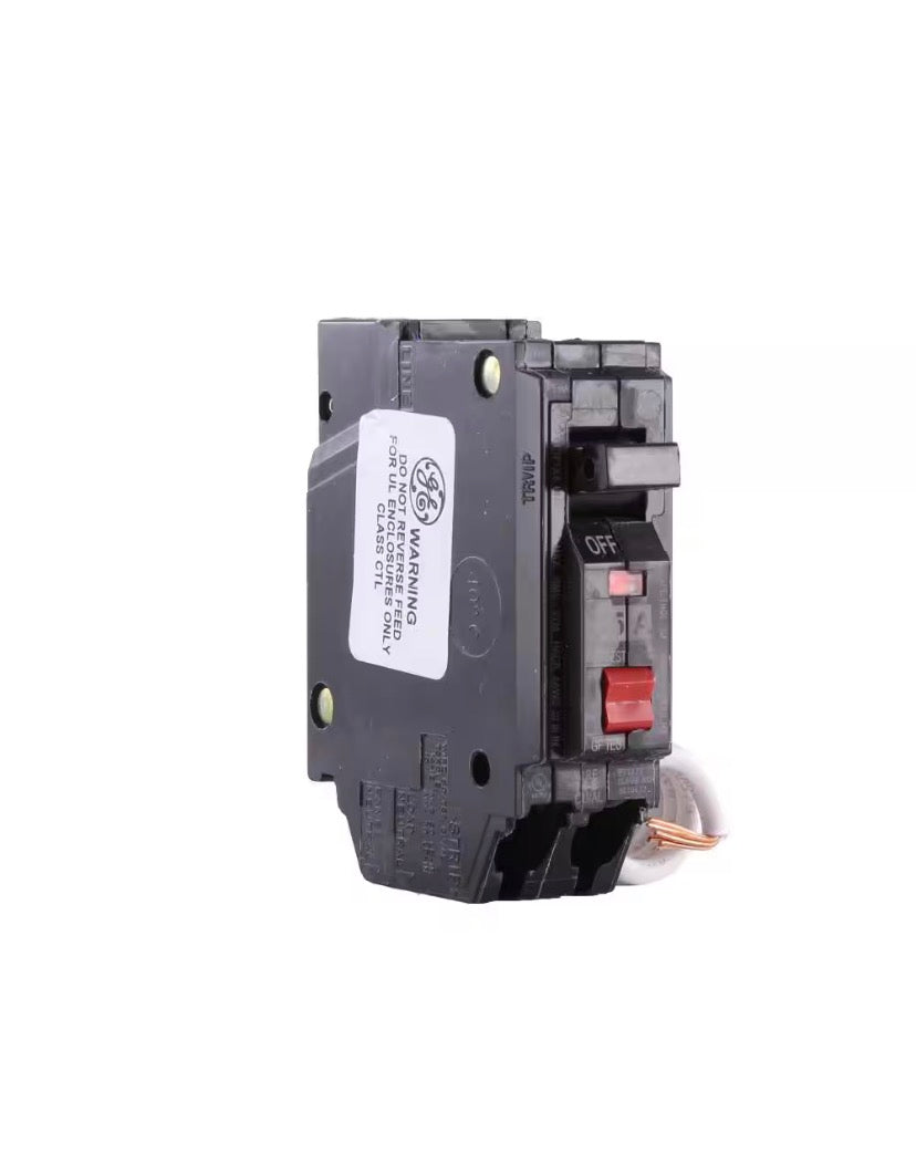 15 Amp Single Pole Ground Fault Breaker with Self-Test