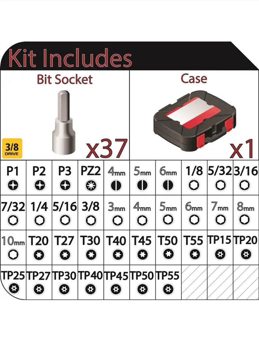 3/8 in. Drive Master Bit Socket Set (37-Piece)