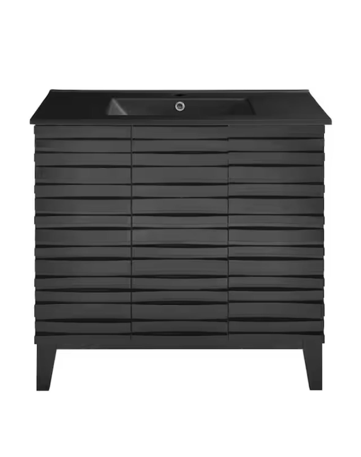 Cascade 36 in. W Bathroom Vanity in Black Oak ( No Sink Top)