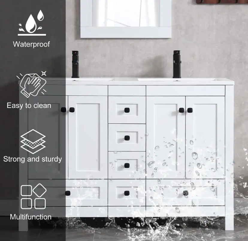 48 in. W. x 18 in. D x 34 in. H Sink Bath Vanity Without Top