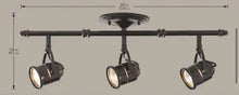 Load image into Gallery viewer, 3-Light Antique Bronze Ceiling Bar Track Lighting Kit
