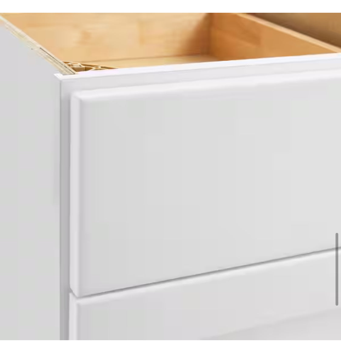 Avondale Shaker Alpine White Ready to Assemble Plywood 36 in Blind Corner Base Cabinet (36 in x 24 in D x 34.5 in H)