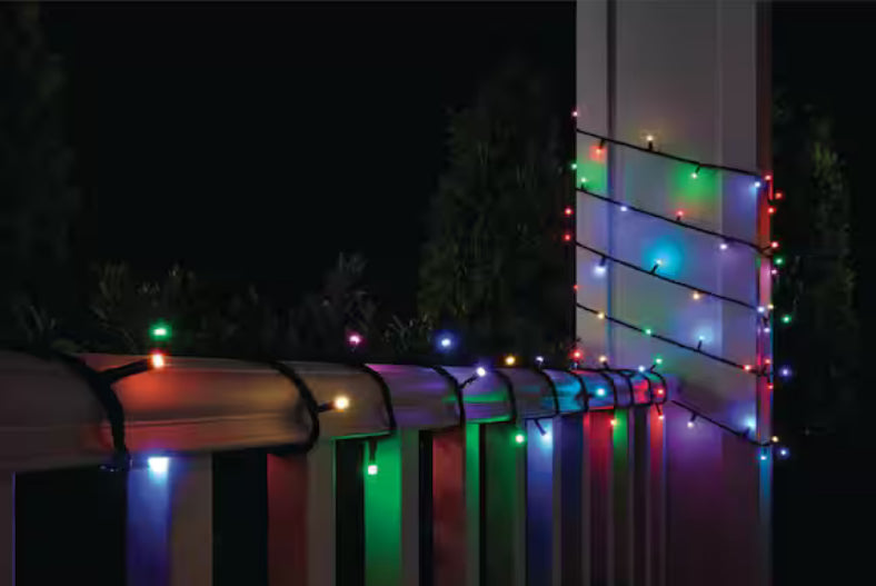 100-Light 40 ft. Indoor/Outdoor Plug-In Integrated LED RGB Color Changing Novelty String Light Powered by Hubspace