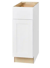 Load image into Gallery viewer, Avondale Shaker Alpine White Ready to Assemble Plywood 12 in Base Kitchen Cabinet (12 in W x 24 in D x 34.50 in H)
