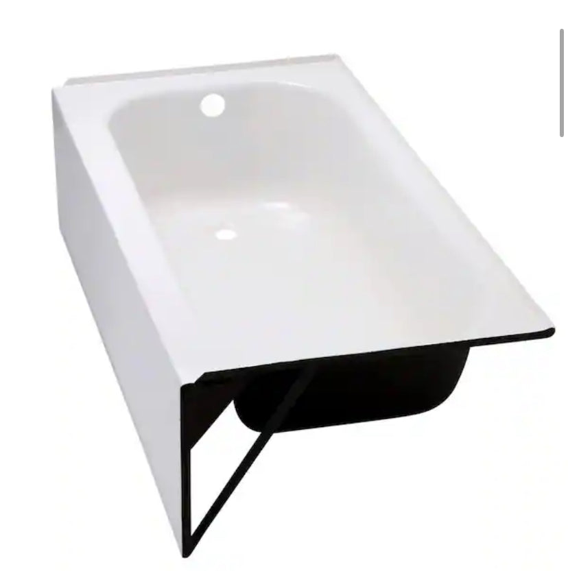 Maui 60 in. x 30 in. Soaking Bathtub with Left Drain in White