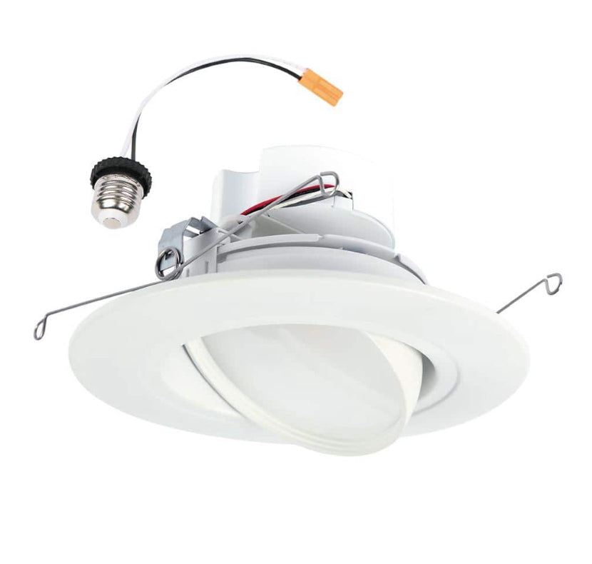 RA 5/6 in. Integrated LED Recessed Light Trim, 600 Lumens/1000 Lumens, 5 Selectable CCT, D2W, 120-Volt, WH