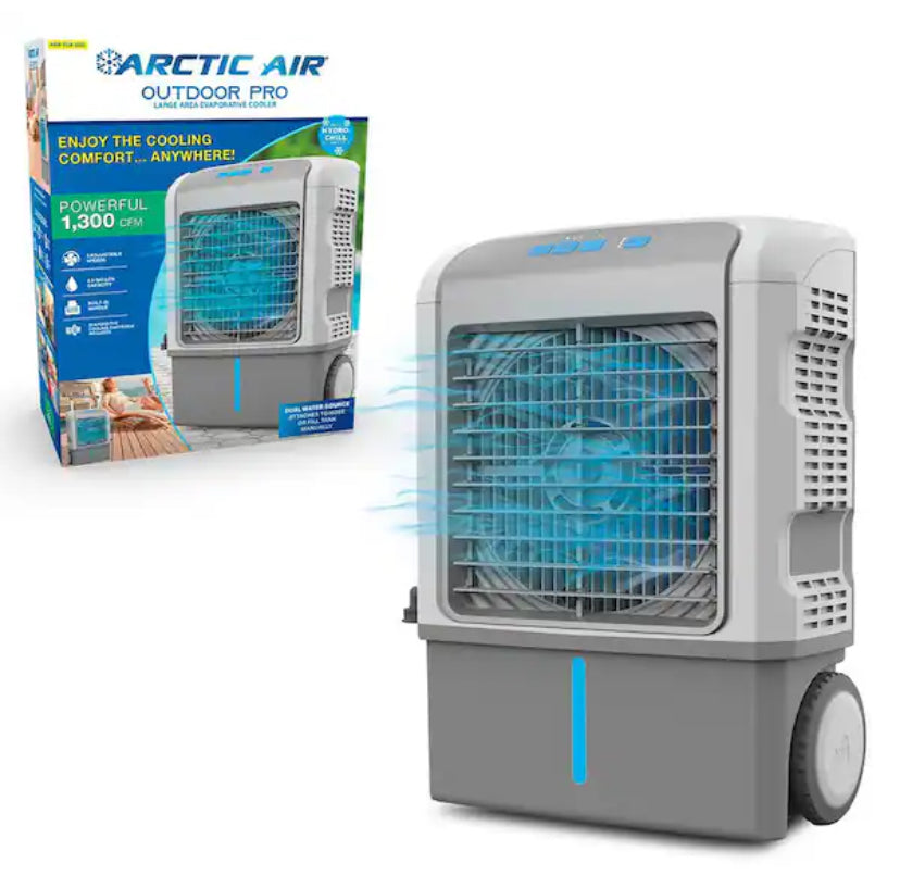 1300 CFM Portable 3 Speed Outdoor Evaporative Air Cooler