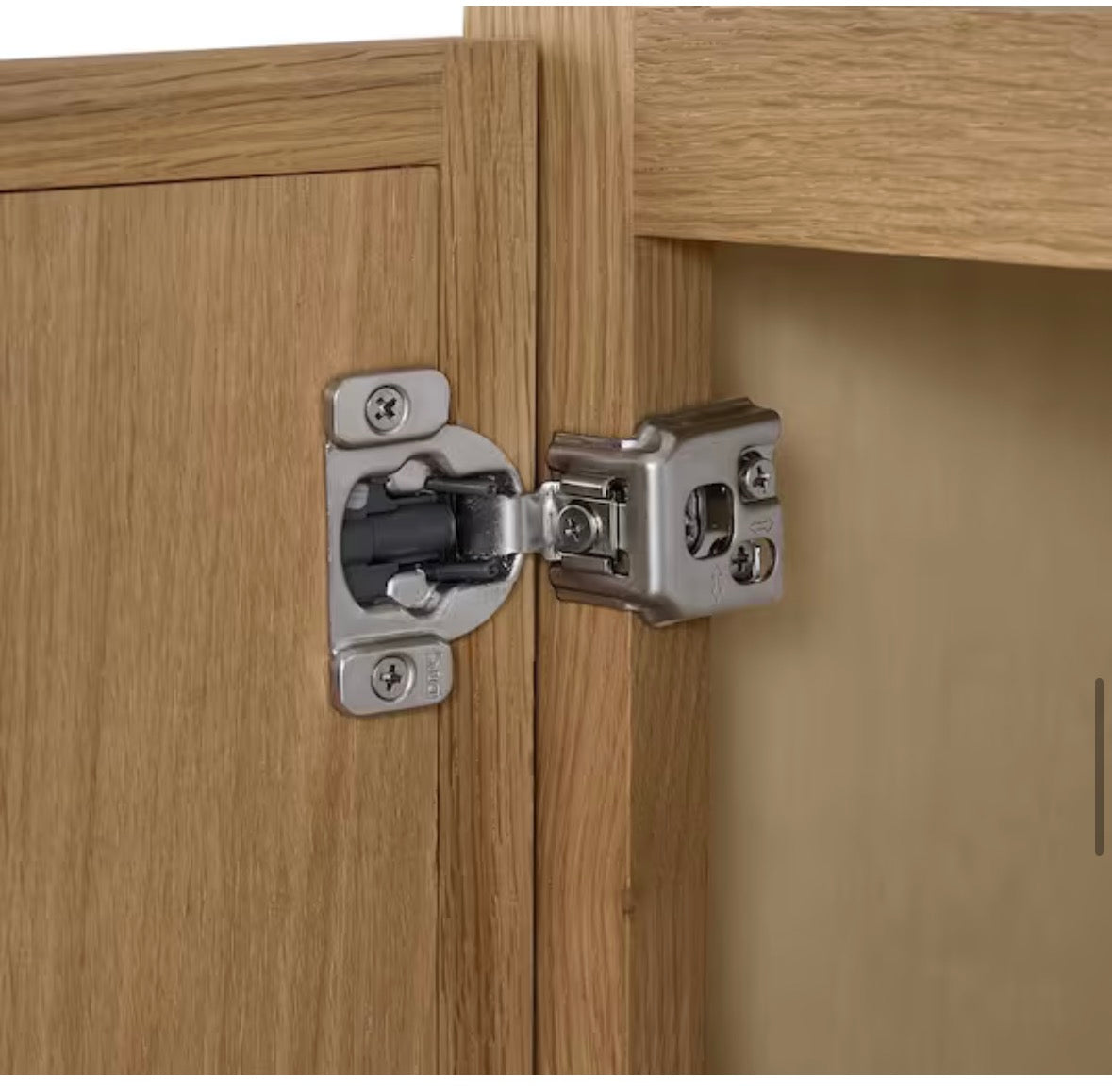 Leyton 36 in. W x 24 in. D x 12 in. H Ready to Assemble Plywood Slim Shaker Wall Bridge Kitchen Cabinet in White Oak