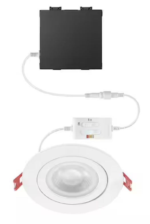Elite Series 4 in. LED DuoBright, 3-Level Lumen Select, Ultra Spot Canless Recessed Light, Adjustable CCT