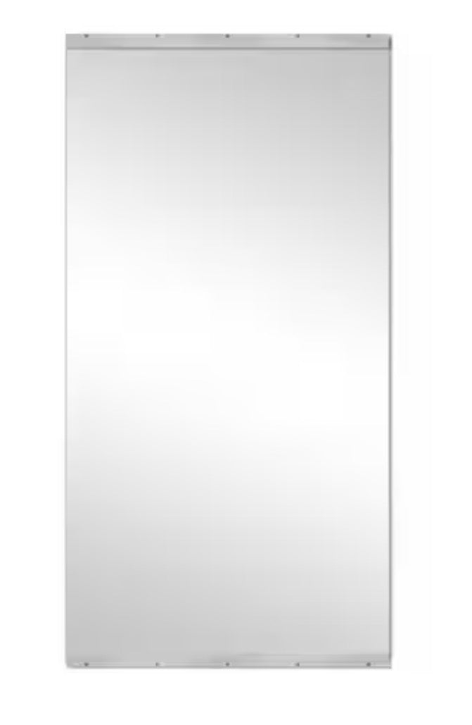 36 in. W x 72 in. H Rectangular Frameless Tempered HD Wall Mirror/Gym Mirror/Dance Mirror
