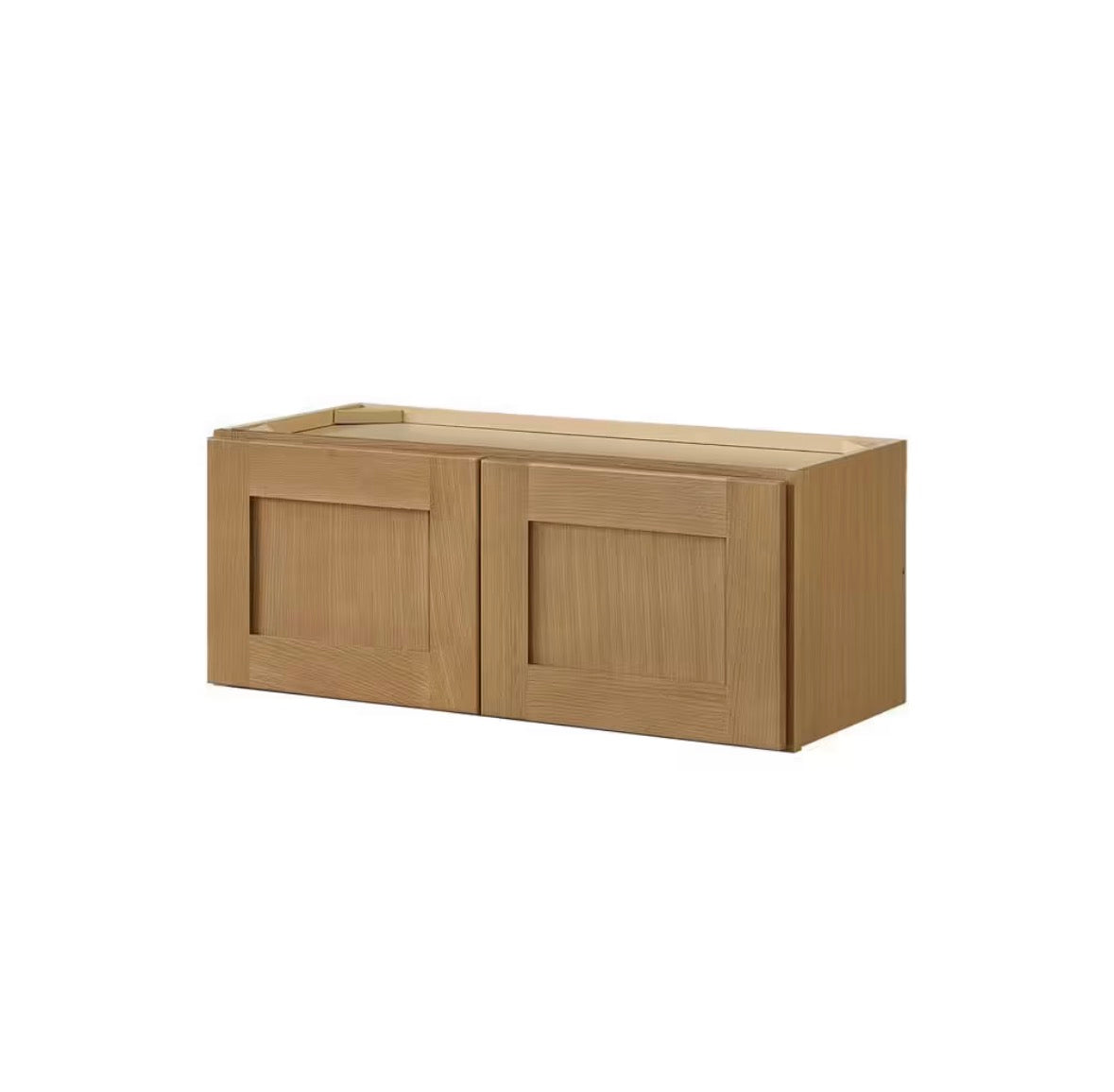 Avondale 30 in. W x 12 in. D x 12 in. H Ready to Assemble Plywood Shaker Wall Bridge Kitchen Cabinet in White Oak