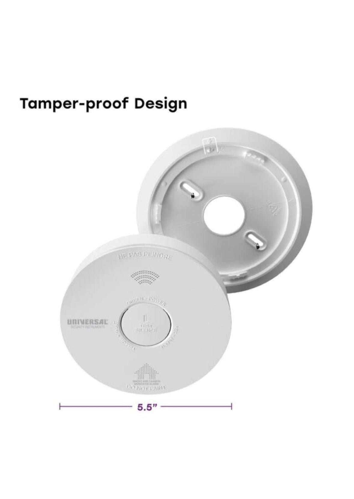 Hardwired and 3-Year Replaceable Battery Backup Combination Smoke and Carbon Monoxide Detector w/ Voice Alarm