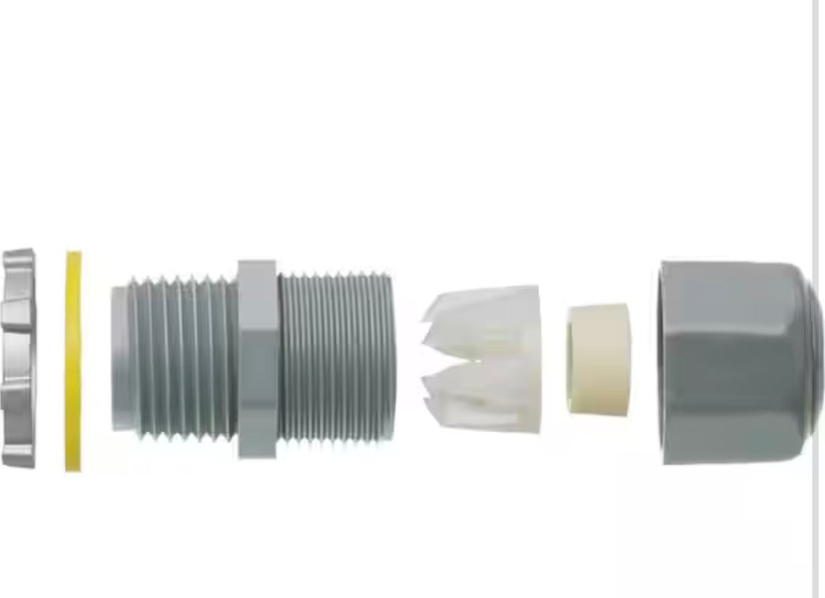1/2 in. Low Profile Strain Relief Cord Connectors (25 pack)