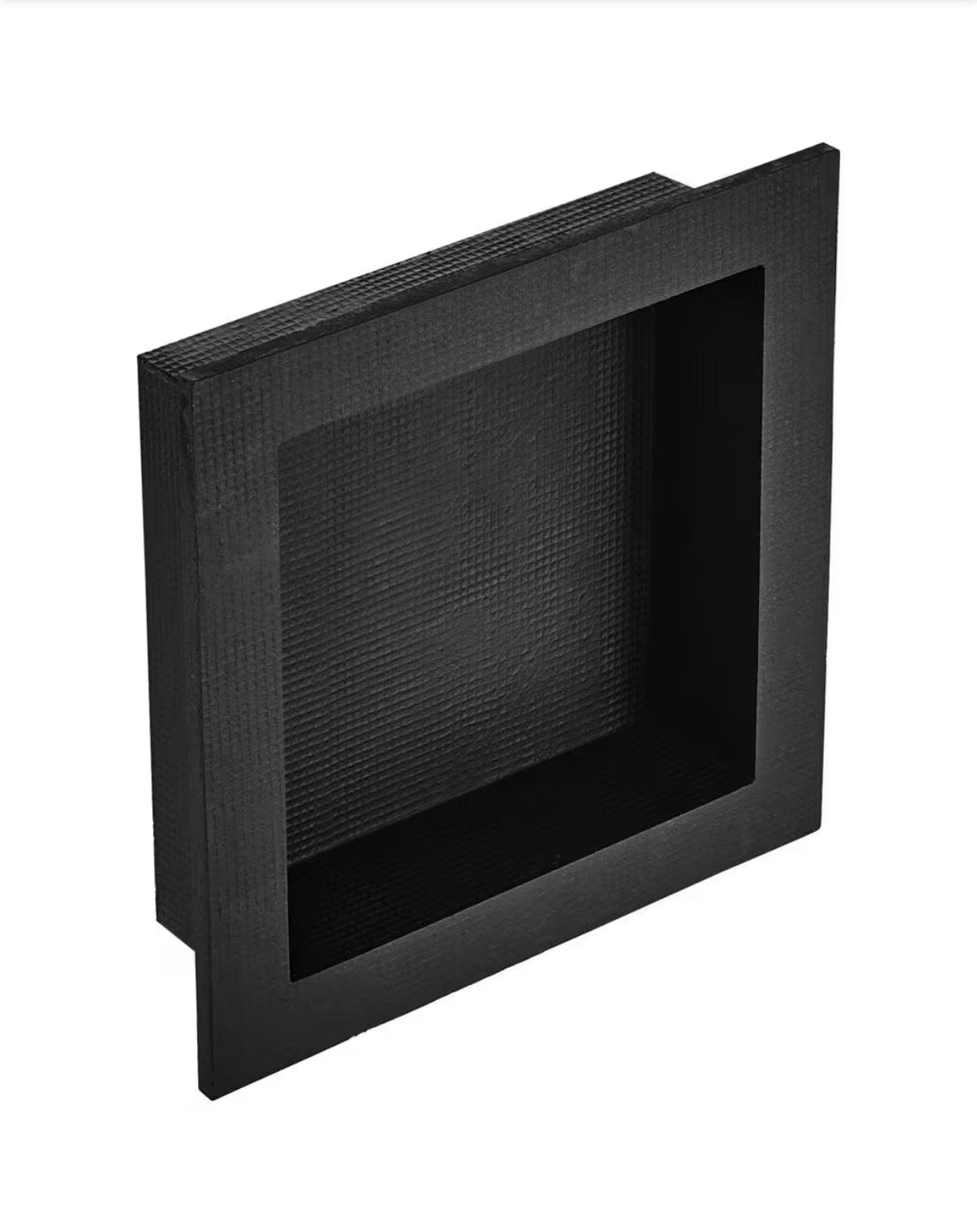 16 in. W x 16 in. H x 3.5 in. D Shower Niche Ready for Tile Single Shelf Organizer in Black
