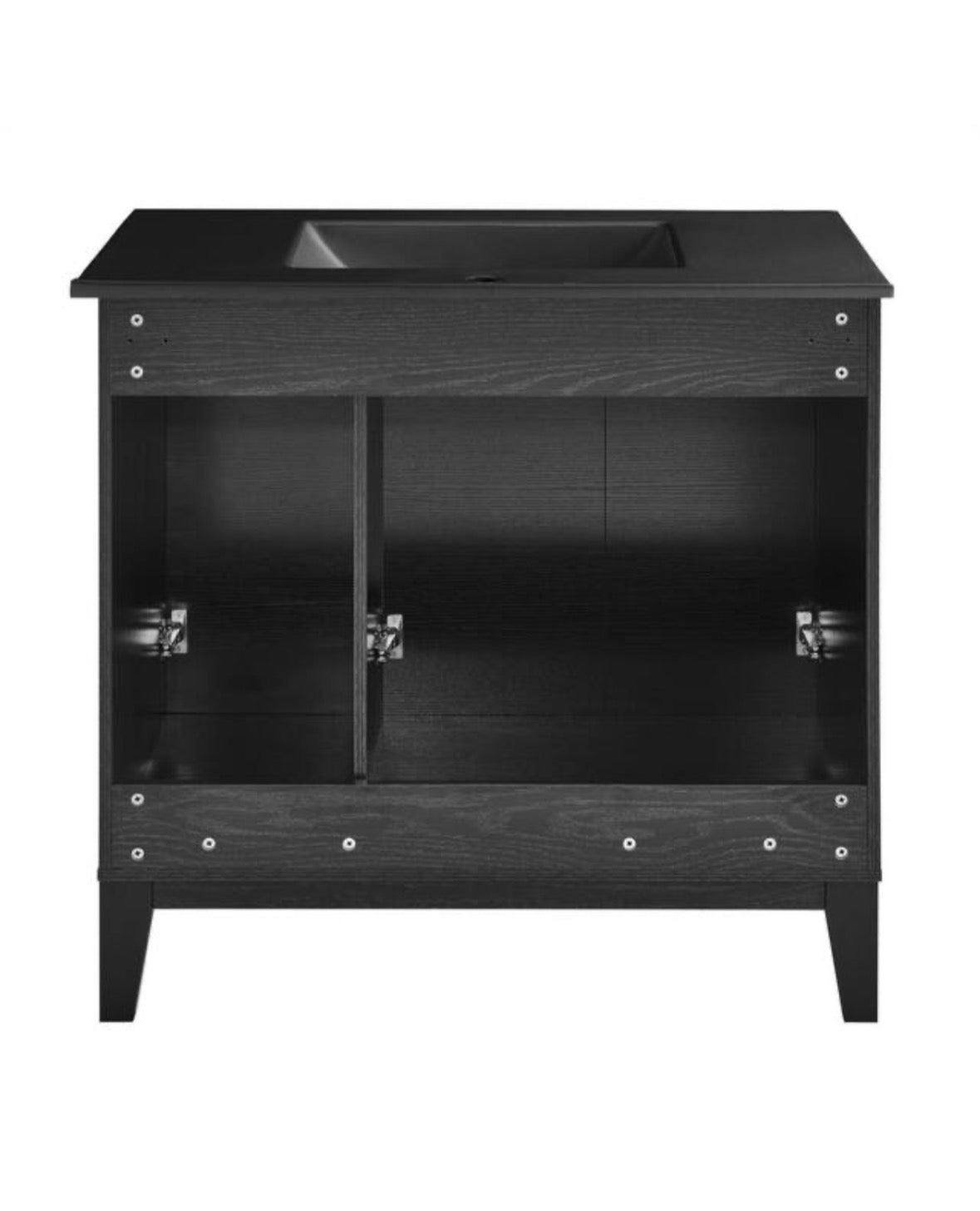 Cascade 36 in. W Bathroom Vanity in Black Oak ( No Sink Top)