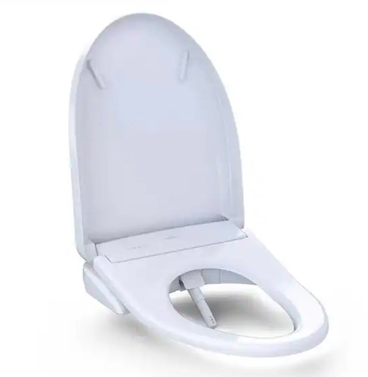 S7A Washlet Elongated Electric Heated Bidet Seat with Contemporary Lid in Cotton White