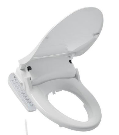 HD-7000 Electric Bidet Seat for Round Toilets in White with Fusion Heating Technology